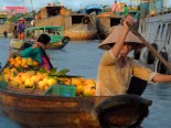 Delta Mekongu, Wietnam - Pływający targ
