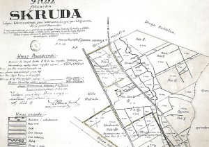 Plan majątku Skruda 1899r